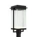 Justice Design Group Fusion - Pacific 9 Inch Outdoor Post Light - FSN-7543W-RAIN-NCKL