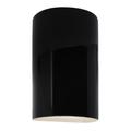 Justice Design Group Ambiance 12 Inch Wall Sconce - CER-1265-BLK-LED2-2000