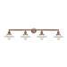 Innovations Lighting Bruno Marashlian Halophane 44 Inch 4 Light Bath Vanity Light - 215-BK-G1