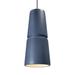 Justice Design Group Radiance 8 Inch Mini Pendant - CER-6435-BLK-CROM-WTCD