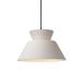 Justice Design Group Radiance 11 Inch Pendant - CER-6420-ANTS-MBLK-PL1-GU24-13W