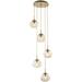 Hammerton Studio Levi Wilson Nebula 24 Inch 5 Light Multi Light Pendant - CHB0068-05-FB-ZA-C01-L1