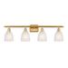 Innovations Lighting Bruno Marashlian Brookfield 36 Inch 4 Light Bath Vanity Light - 516-4W-PC-G442-LED