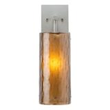 Hammerton Studio Textured Glass 17 Inch Wall Sconce - IDB0044-18-BS-IW-E2