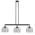 Innovations Lighting Bruno Marashlian Large Bell Cage 41 Inch 3 Light Linear Suspension Light - 213-BAB-G71-CE-LED