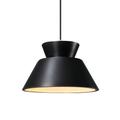 Justice Design Group Radiance 11 Inch Pendant - CER-6420-WHT-CROM-WTCD-120E-LED-10W