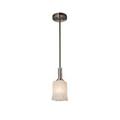 Justice Design Group Veneto Luce 4 Inch Mini Pendant - GLA-8445-26-WHTW-DBRZ