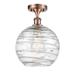 Innovations Lighting Bruno Marashlian Large Deco Swirl 10 Inch 1 Light Semi Flush Mount - 516-1C-BAB-G1213-10-LED