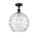 Innovations Lighting Bruno Marashlian Large Deco Swirl 10 Inch 1 Light Semi Flush Mount - 516-1C-BAB-G1213-10-LED