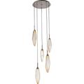 Hammerton Studio Rock Crystal 18 Inch 5 Light LED Multi Light Pendant - CHB0050-05-GM-CC-C01-L1