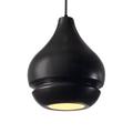 Justice Design Group Radiance 8 Inch Mini Pendant - CER-6400-MAT-DBRZ-WTCD-120E-LED-10W