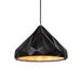 Justice Design Group Radiance 12 Inch Mini Pendant - CER-6450-CRB-MBLK-WTCD-120E-LED-10W