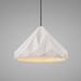 Justice Design Group Radiance 12 Inch Mini Pendant - CER-6450-CRB-MBLK-WTCD-120E-LED-10W