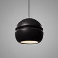 Justice Design Group Radiance 8 Inch Mini Pendant - CER-6410-MAT-NCKL-WTCD-120E-LED-10W