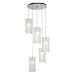 Hammerton Studio Textured Glass 19 Inch 5 Light Multi Light Pendant - CHB0044-05-MB-IW-C01-E2