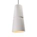 Justice Design Group Radiance 8 Inch Mini Pendant - CER-6435-MAT-CROM-WTCD-120E-LED-10W
