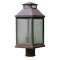 Arroyo Craftsman Canterbury 21 Inch Tall 3 Light Outdoor Post Lamp - CAP-9TN-AC