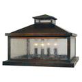 Arroyo Craftsman Canterbury 15 Inch Tall 4 Light Outdoor Pier Lamp - CAC-19OF-S