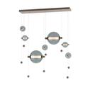 Hubbardton Forge Abacus 49 Inch 5 Light LED Linear Suspension Light - 139054-1003