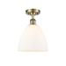 Innovations Lighting Bruno Marashlian Ballston Dome 9 Inch 1 Light Semi Flush Mount - 516-1C-PC-GBD-94