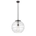 Innovations Lighting Bruno Marashlian Deco Swirl 16 Inch Large Pendant - 221-1S-OB-G1213-16