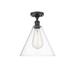 Innovations Lighting Bruno Marashlian Ballston Cone 12 Inch 1 Light Semi Flush Mount - 516-1C-PN-GBC-124-LED