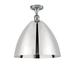 Innovations Lighting Bruno Marashlian Ballston Dome 16 Inch 1 Light Semi Flush Mount - 516-1C-BK-GBD-161