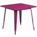 31.5'' Square Metal Indoor-Outdoor Table