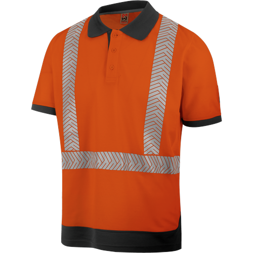 Polo de travail haute-visibilité orange fluo Würth MODYF