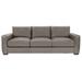 Bernhardt Dawkins 94" Genuine Leather Square Arm Sofa in Gray | 34 H x 94 W x 40.5 D in | Wayfair 9227L_202-010_788AgedGray