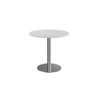 Lüllmann Säulentisch - rund - 750 x Ø 1000 mm - chrom/weiß 338531 Image