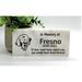 Florida-Funshine Memorial Plaque Stone in Gray | 4 H x 8 W x 0.25 D in | Wayfair Golden Retriever- silhouette ILCSY