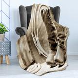 East Urban Home Ambesonne Fleece Throw Microfiber/Fleece/Microfiber/Fleece in White | 70 W in | Wayfair AF32C1A874A7416F88969A1FAAD0A9DC