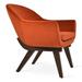 Wood Chair - sohoConcept Madison Lounge Wood Chair Fabric in Orange | 29 H x 30 W x 26 D in | Wayfair MAD-WOD-WAL-006
