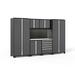 NewAge Products Pro Series 7 Piece Steel Garage Storage System in Gray/White | 84.75 H x 128 W x 24 D in | Wayfair 40443
