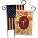 Breeze Decor Autumn Initial 2-Sided Polyester 18.5 x 13 in. Garden Flag in Red/Brown | 18.5 H x 13 W in | Wayfair BD-HA-GP-130046-IP-BOAA-D-US09-BD