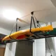 Système de poulie de levage de kayak T1 montage au plafond pour garage vélo planche à pagaie