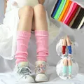 Jambières en boule de laine pour femmes couvre-pieds japonais chaussettes pour filles douces