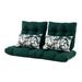 Red Barrel Studio® Cassella Outdoor U-Shape Loveseat Cushion Set Of 5 Polyester in Green | 5 H in | Wayfair 5ADBDB2CEEEF4B588DFACA7C8257C59F