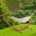 Freeport Park® Difranco Classic Hammock w/ Stand Canvas in Brown | 48 H x 124 W x 47.25 D in | Wayfair 8CB33582AAC84637BD4CD4505C784296