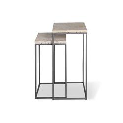 17 Stories Modern Contemporary Living Room Home Office Chair Side NESTING End Table Solid | Wayfair FCBB6F80E4474284B85BE90B3035B914