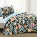 Willa Arlo™ Interiors Apollo Cotton Reversible Traditional 3 Piece Quilt Set Cotton in Blue | King Quilt + 2 Shams | Wayfair