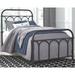 Signature Design by Ashley Nashburg Low Profile Standard Bed Metal in Black | 50 H x 43 W x 79 D in | Wayfair B280-671