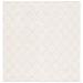 White 72 x 0.25 in Indoor Area Rug - Red Barrel Studio® Hesson Geometric Handmade Tufted Wool/Ivory Area Rug Cotton/Wool | 72 W x 0.25 D in | Wayfair