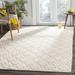 White 72 x 0.25 in Indoor Area Rug - Red Barrel Studio® Hesson Geometric Handmade Tufted Wool/Ivory Area Rug Cotton/Wool | 72 W x 0.25 D in | Wayfair
