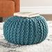 Rosecliff Heights Grimaldo 20" Round Pouf Ottoman Wool | 14 H x 20 W x 20 D in | Wayfair B0B5F58D83BB406A9FB747B9752A34A1