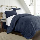 Andover Mills™ Mirabal Microfiber Complete Bedding Set Polyester/Polyfill/Microfiber in Blue/Navy | Queen Comforter + 7 Additional Pieces | Wayfair