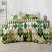 Dakota Fields Lastrup Cotton Reversible 3 Piece Duvet Cover Set Cotton in Green | King Duvet Cover + 2 Standard Shams | Wayfair