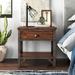 Williston Forge Haverhill 1 - Drawer Nightstand in Rustic Wood in Brown | 24 H x 24 W x 18 D in | Wayfair C699A15734F54B6090D474640D0A6D33