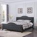 Red Barrel Studio® Elifnaz Tufted Platform Bed Upholstered/Polyester in Gray | 50 H x 81.5 W x 87 D in | Wayfair 8AC9F0D06DF544F6BFAB8D129A0BF99E